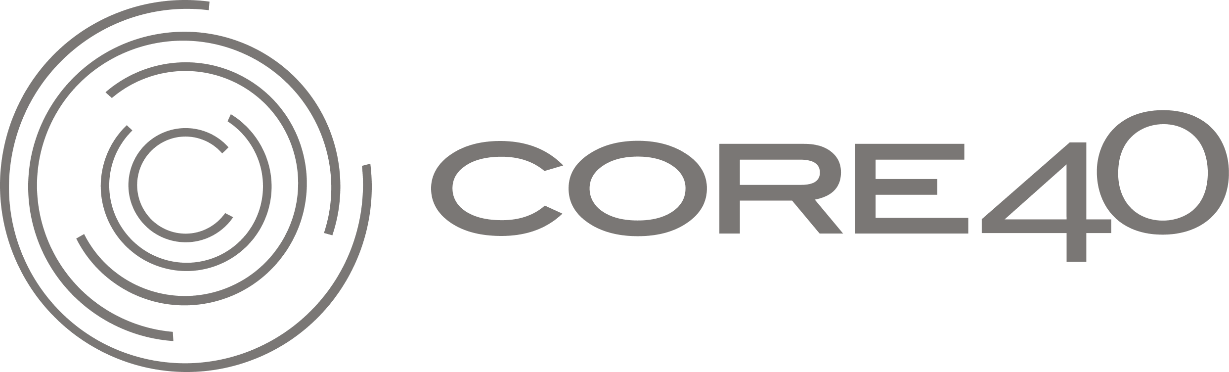 Official CORE40 studio logo, displayed in its original branding